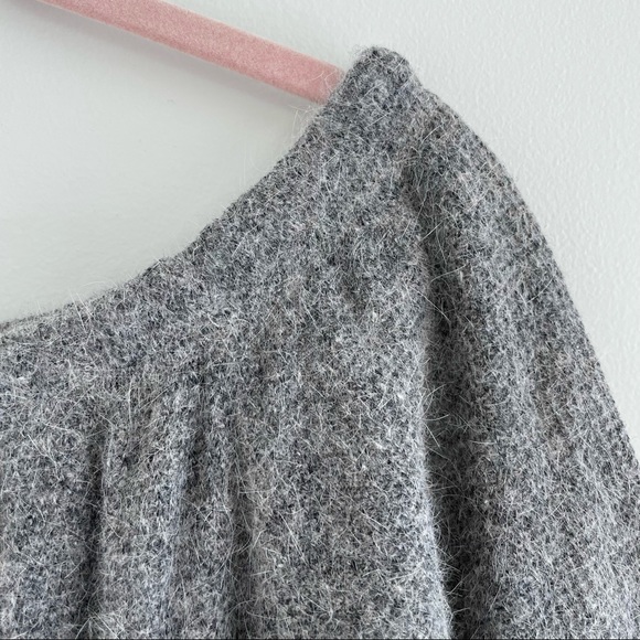 HOST PICK Ecru Lab Soft Wool Blend Off Shoulder Option Sweater Dress - Picture 5 of 15